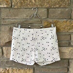 Tommy Hilfiger White Shorts with Navy Star Print Size 10